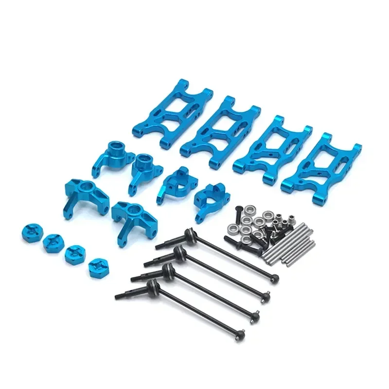 8pcs for LC Racing 1/14 WLtoys 144001 124017-16-18-19 RC Car, Upgrade Spare Parts, Swing Arm, Steering Cup, CVD etc