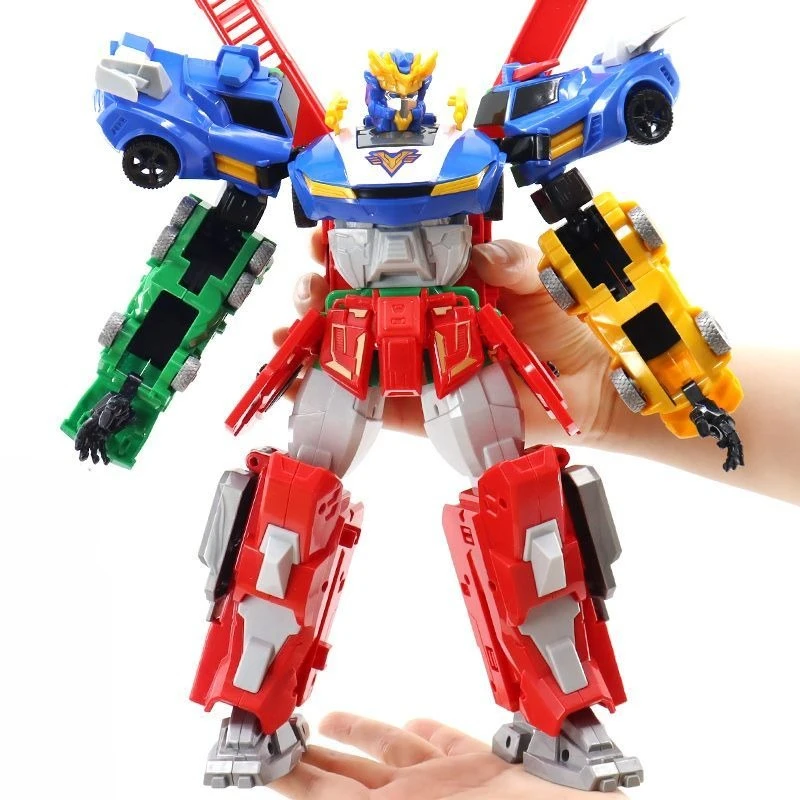

4 IN 1 Transforming Robot Plastic Model Action Figure Boys Toys and Leisure Children Toy Collect Models Holiday,birthday Gifts