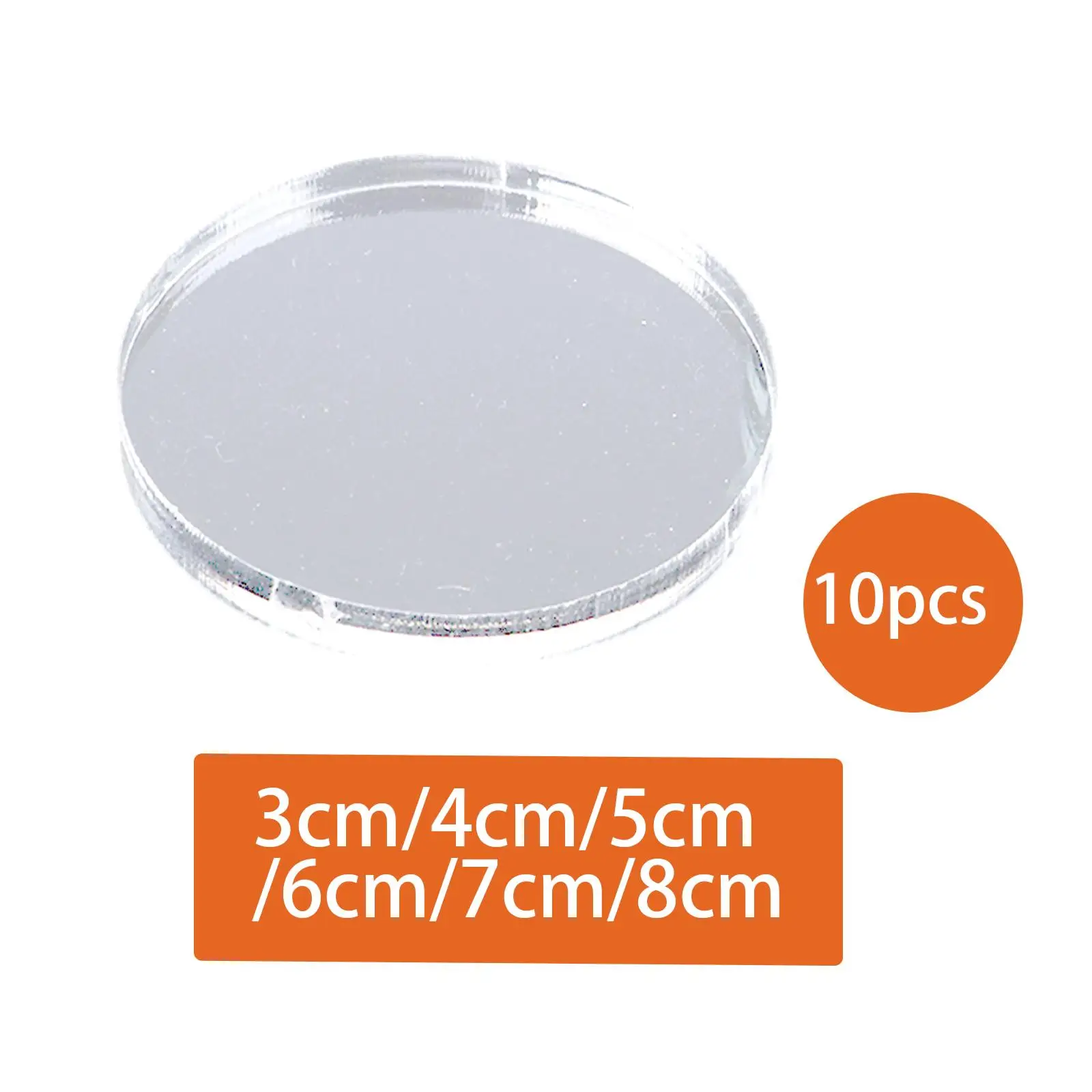 10 Pieces Action Figures Display Stand Circular Acrylic Plate for Home Displays Commercial Venues Parties Trade Shows Museums