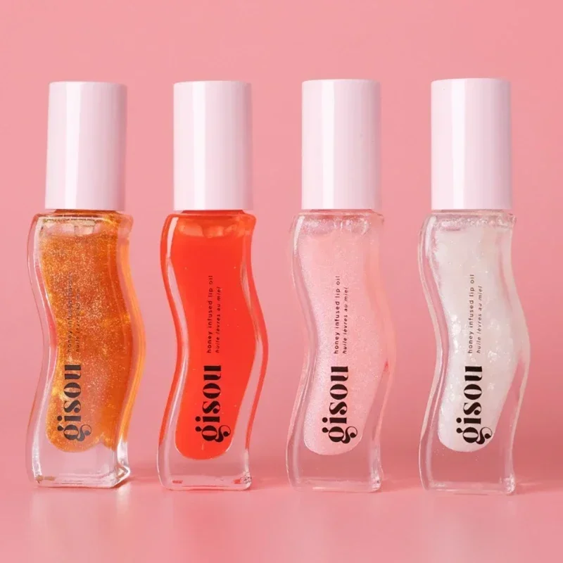 Gisou Nuovi Colori Smaltati Prugna Balsamo per le labbra Olio per labbra Gloss Cura delle labbra Benetitnt Per le labbra Rimpolpante Esfoliante Rimpolpante Gloss