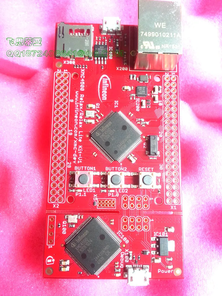 KIT_XMC45_RELAX_V1 XMC4500 SP 001018602   Макетные платы и комплекты — недорогой Dev Brd для MCU XMC45 с Ethernet