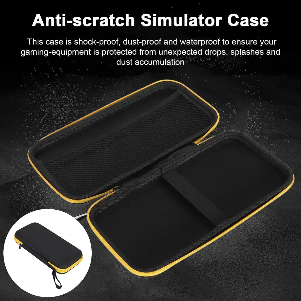Bolsa de armazenamento para console de jogos, estojo de transporte, grande capacidade, fecho com zíper, casca dura, bolsa de armazenamento protetora para viagem para bolso retroid