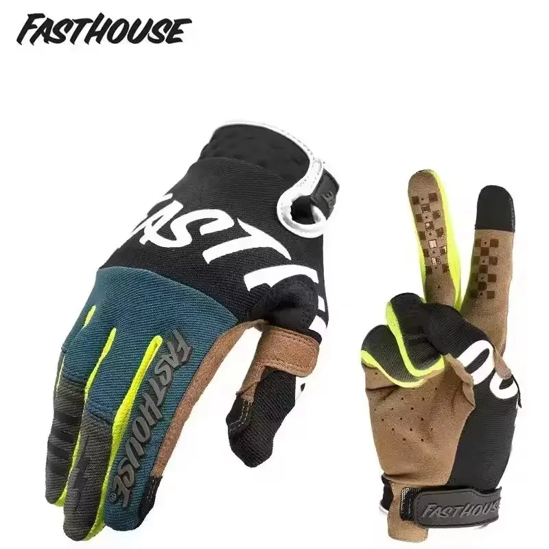 FASTGOOSE Retro Rider Motocross Racing Gloves Moto BMX ATV MTB Off Road Motorcycle Mountain Bike Gloves Cycling Competitio Glove