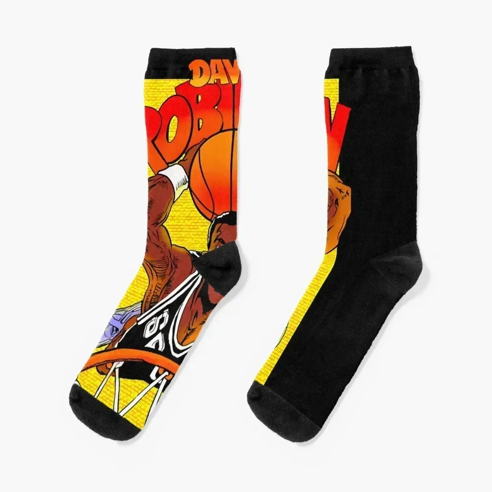 

Vintage david robinson Socks sports stockings funny gifts Wholesale soccer anti-slip Luxury Woman Socks Men's