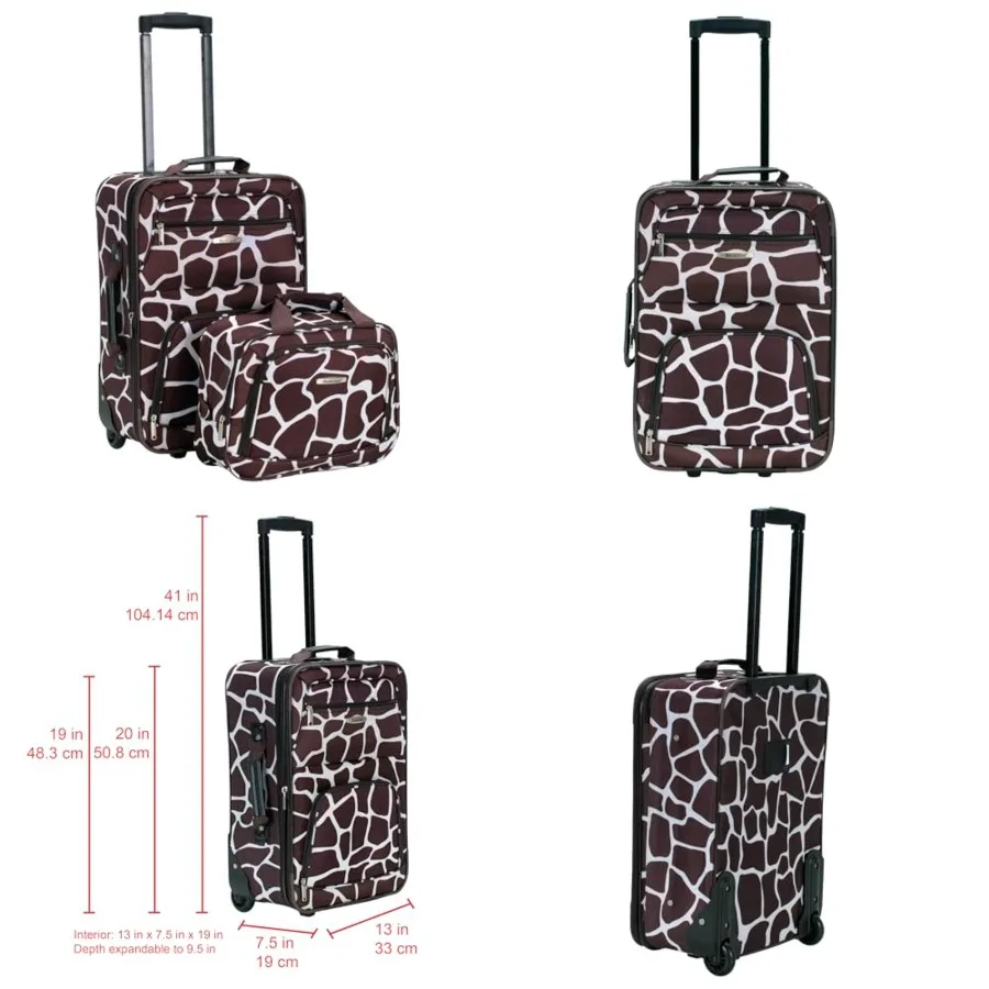 

Fashion Softside Upright Luggage Set, Expandable,,2-Piece 14/19