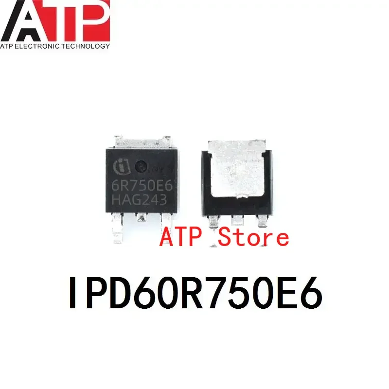 

10 шт. новые оригинальные транзисторы IPD60R750E6 6R750E6 TO-252 MOSFET N-CH 600 В 5,7 А