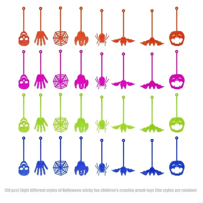 السائبة مرونة النخيل مسكنات الإجهاد 50 قطعة مادة متينة الاطفال عيد ميلاد الكمامة لعبة حجم السفر لوازم النشاط الداخلي 15UB #2