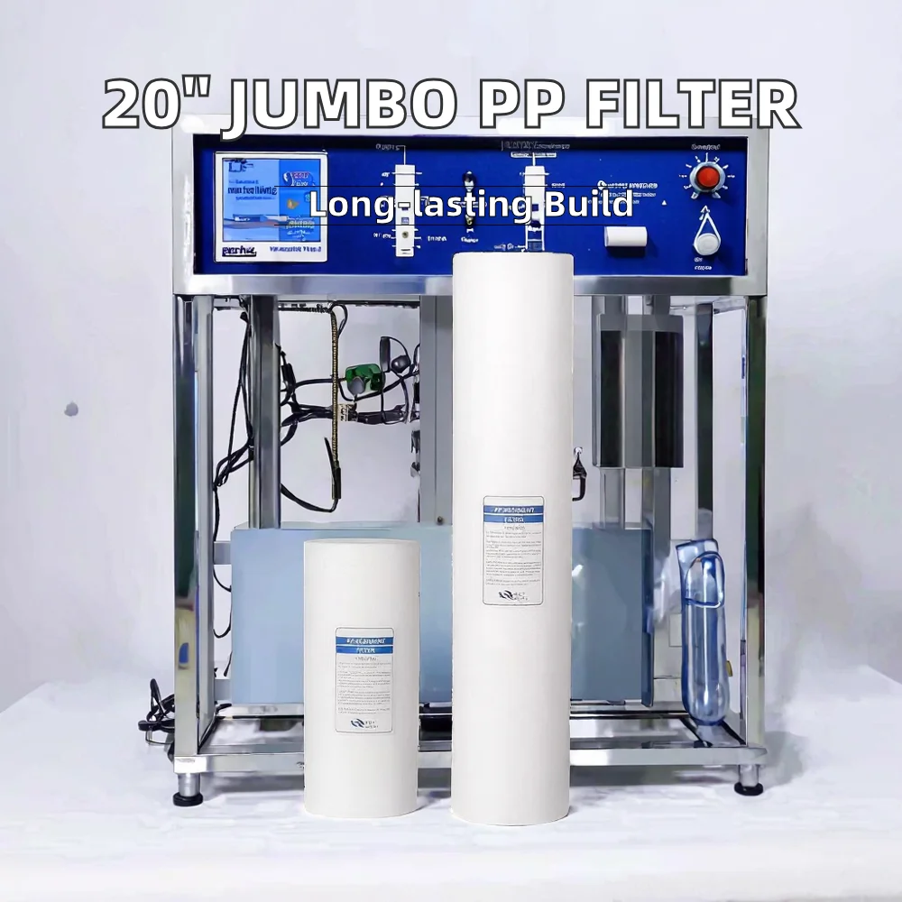 Jumbo 5 Micron Melt Blown PP Sediment Filter Cartridge RO Pre Filtration Hotel 3000GPD LCD Water