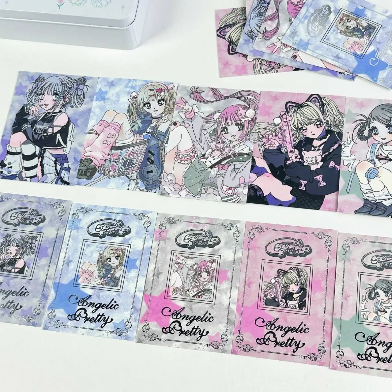 

Cute Girl Decoration Collection Card