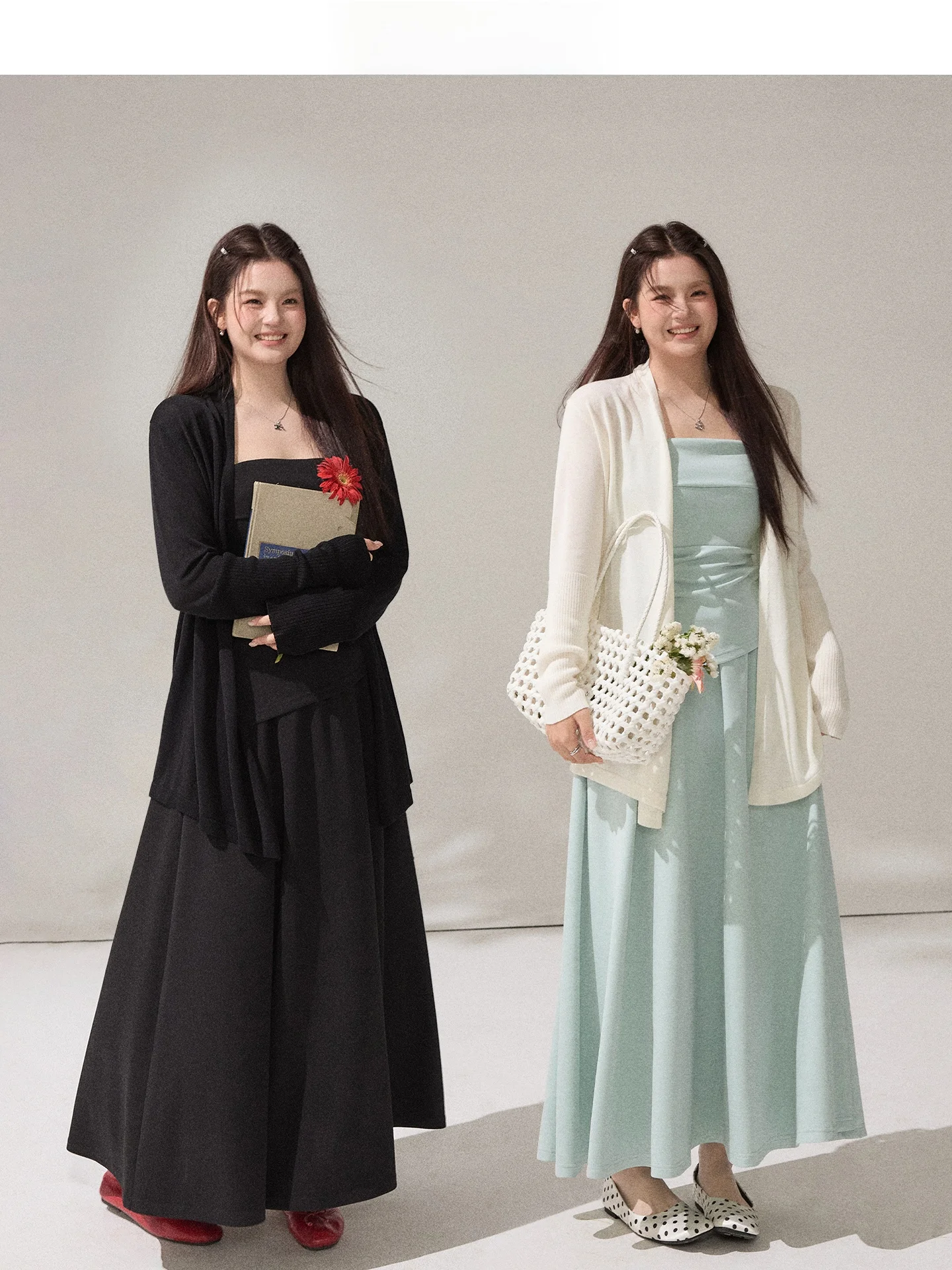 

Bla A-Line Skirt Set Casual Sle Polyester Fiber Long Sve Crop Top And Skirt Outfit for Spring Office Date Leisure
