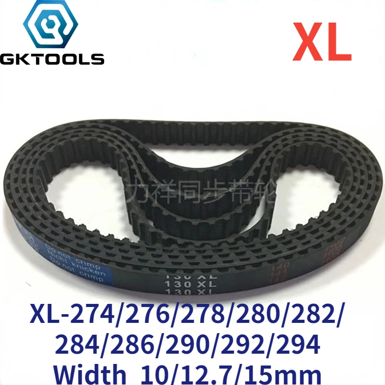 GKTOOLS 274/280/290/294 XL Timing Belt Width 10/12.7/15mm Perimeter 695.96/711.2/736.6/746.76mm Rubber Belt Inch trapezoid