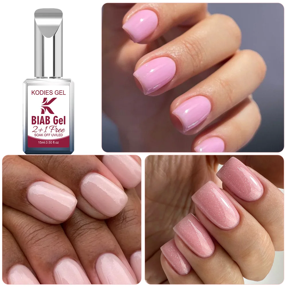 KODIES GEL Biab Builder Nail Gel in a Bottle HEMA Free TPO Free Gel Nail Polish Manicure Semi Permanent UV Nail Art Extension