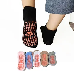 Six pairs of male baby boys, female baby girls, bear paw patterned adhesive floor socks, anti slip and wear-resistant, cute sock