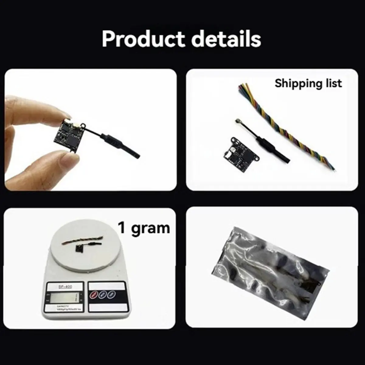 Super Sale 5.8G 200mW Mini VTX 48CH FPV Video Transmitter 25/100/200mW Adjustable for FPV RC Drone