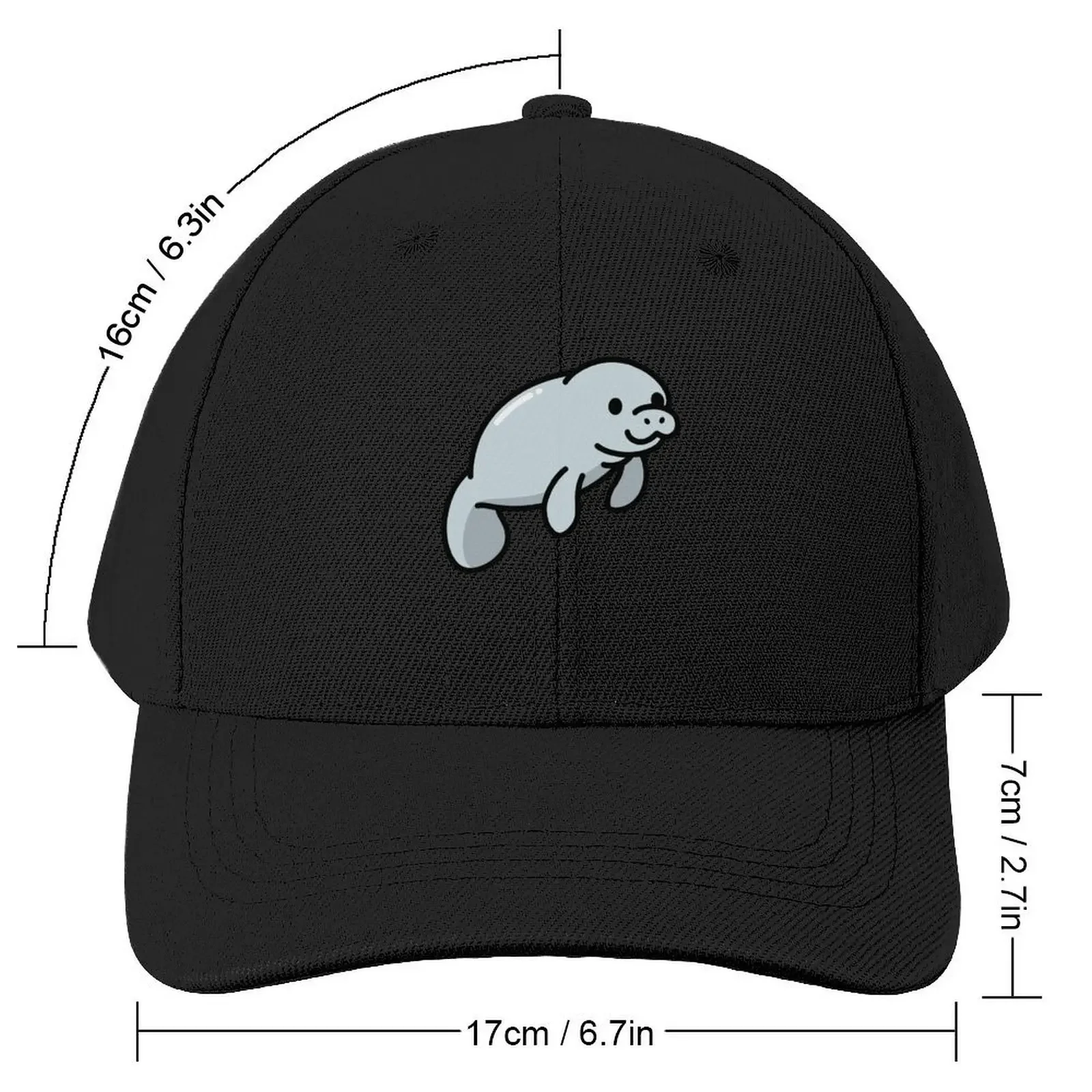 Manatee Baseball Cap New In The Hat Wild Ball Hat Beach Dropshipping Man Women's