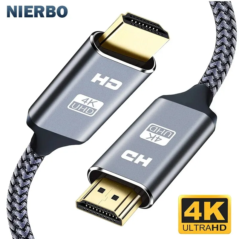 NIERBO HDMI Cable 2.0 4K Cable for PS4 PS3 Xbox Fire TV Stick Blue Ray Player HDR High Speed Ethernet 4K 60Hz Male 3FT 6FT 10FT