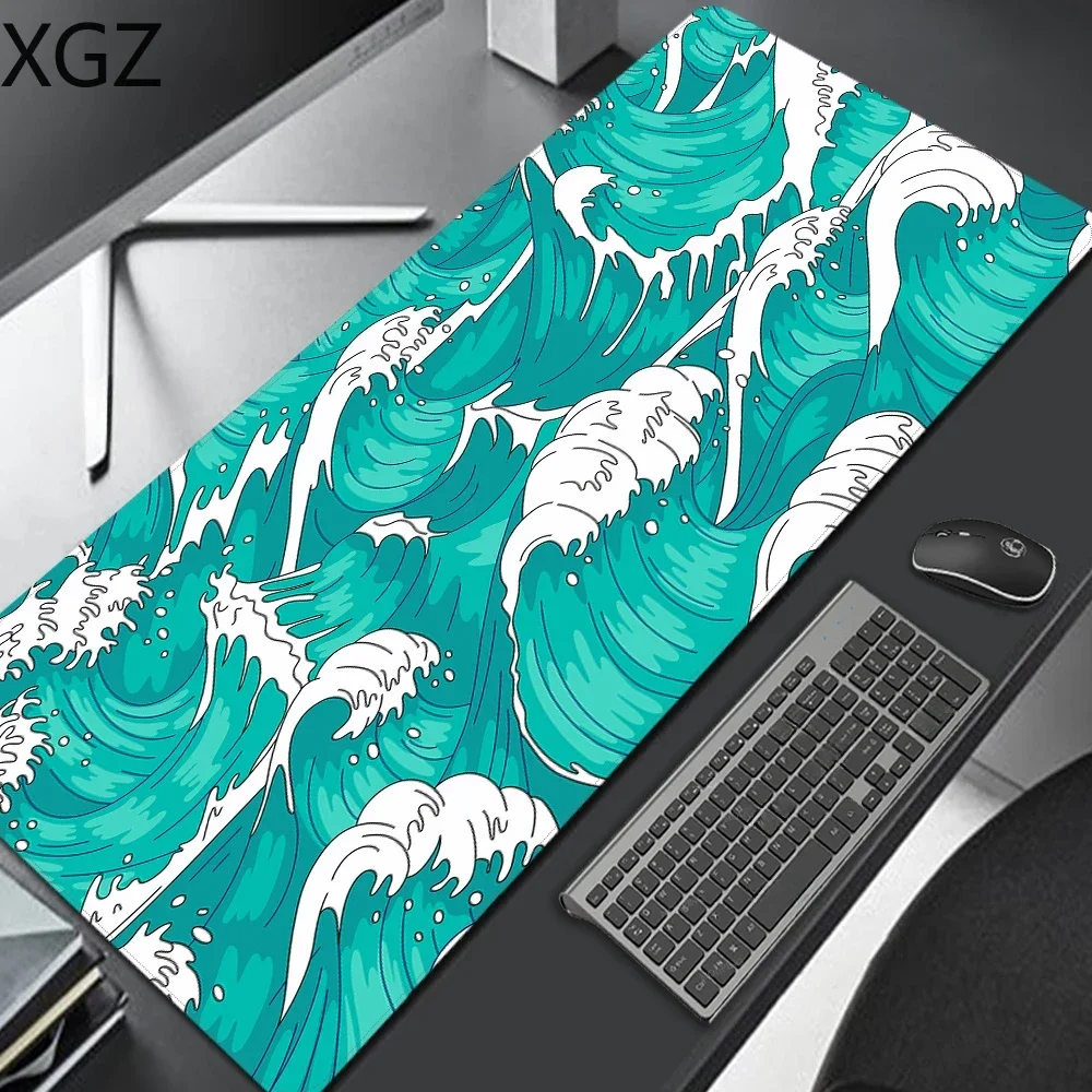 Green Art  Mouse Pads Kawaii Gaming Anime  Mats Setup Gamer Accessories Table Rug Deskmat Mat  on The  Keyboard