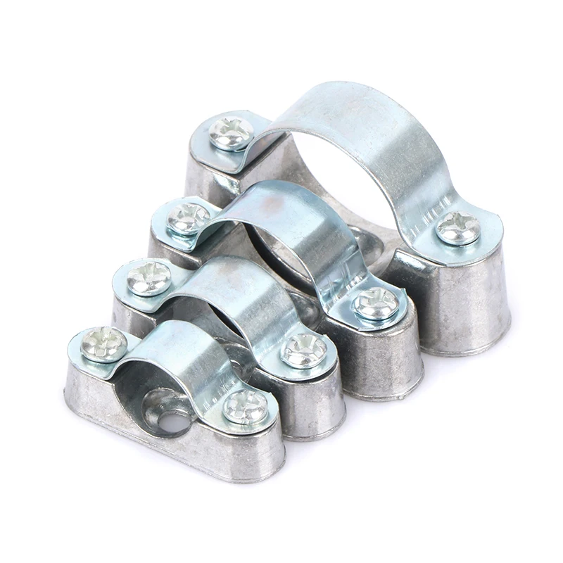 Braçadeira de tubo com parafuso da parede, Saddle Card Line, Wall Yards Away, Clip, 16mm, 20mm, 25mm, 32mm, 5pcs