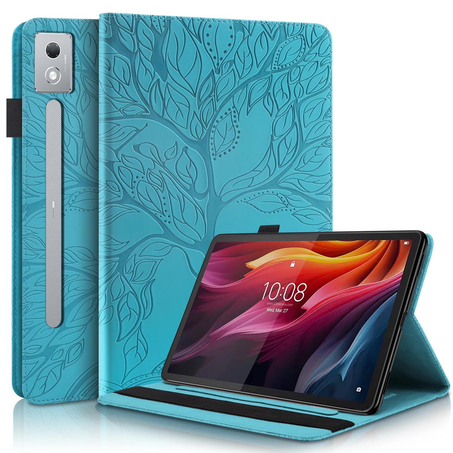 

Для Lenovo Tab P12 12,7 дюймов 2023 TB-370FU чехол-подставка 3D Tree Folio чехол для Lenovo Xiaoxin Pad Pro 12,7 чехол для планшета