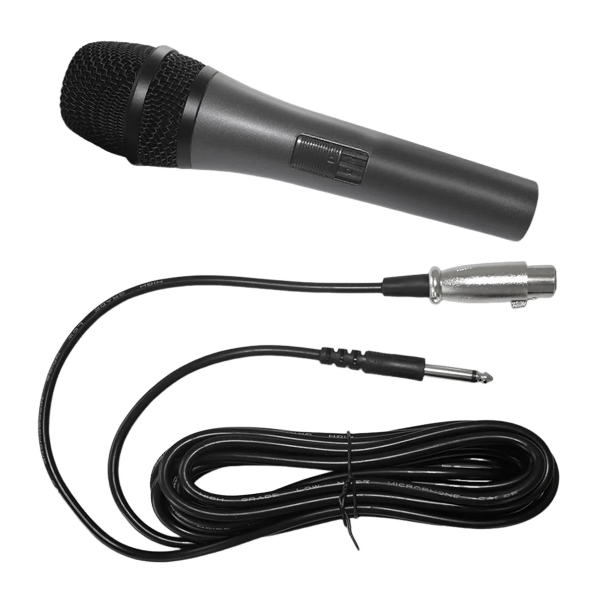 Microphone with on and Off Switch Wired Karaoke Mic Condenser Microphone for Vocal Music Performance