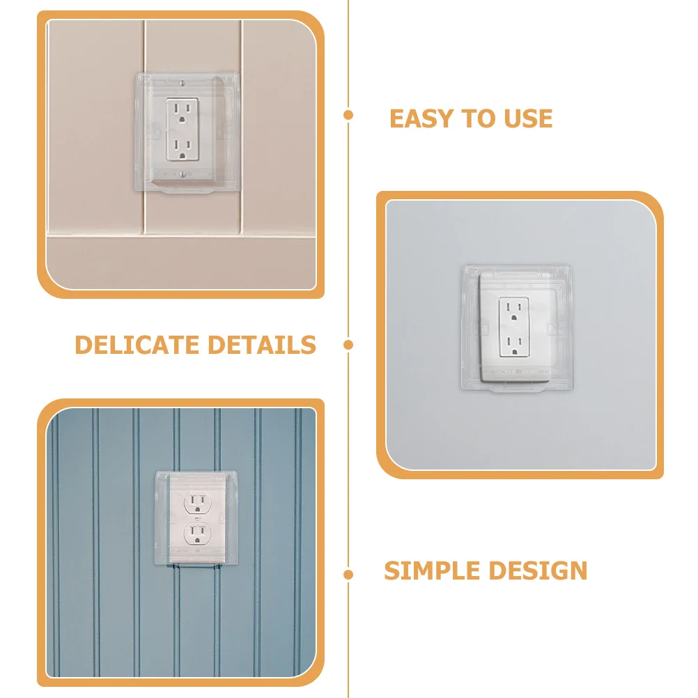 

3Pcs Child Safety Outlet Covers Baby Proofing Electrical Sockets Sturdy Material Long Lasting Protection Electric Outlet Covers