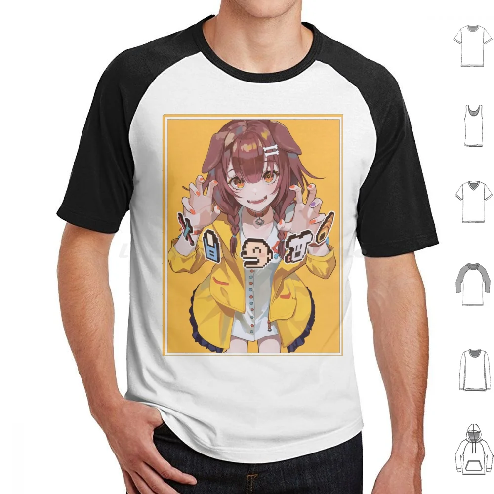 Jugador Korone Inugami T Shirt 6Xl Cotton Cool Tee Hololive Vtuber Inugami Korone Anime Youtuber Virtual Shirakami Fubuki Gawr