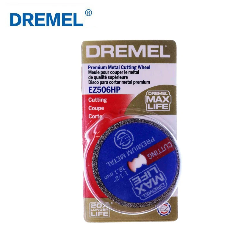 

Dremel Max Life EZ506HP 1-12“ (38.1mm) High Performance Premium Metal Cutting Wheel Rotary Tool Grinder Cutting Disc Accessories