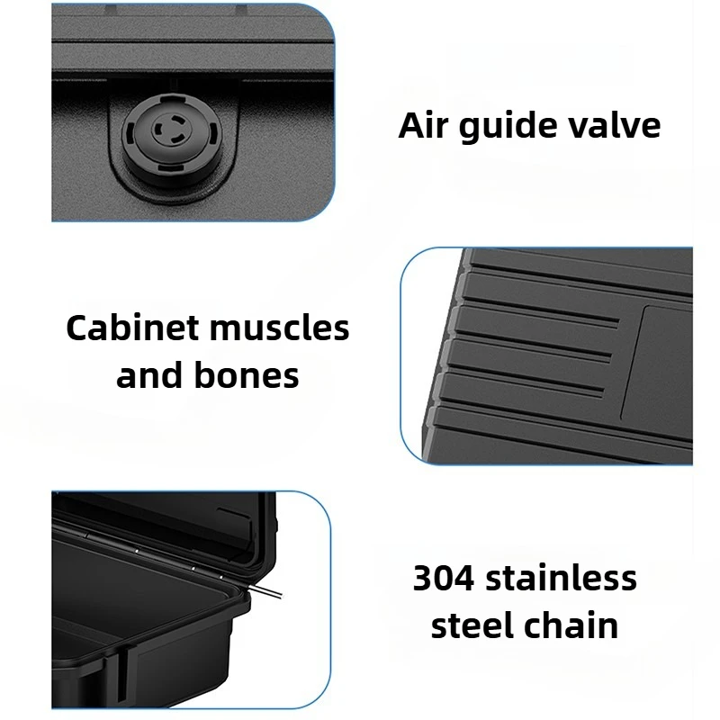 Pull Rod Toolbox Safety Protection Hardware Tool Storage Case Waterproof Precision Instrument Box Multi-function Tools Organizer