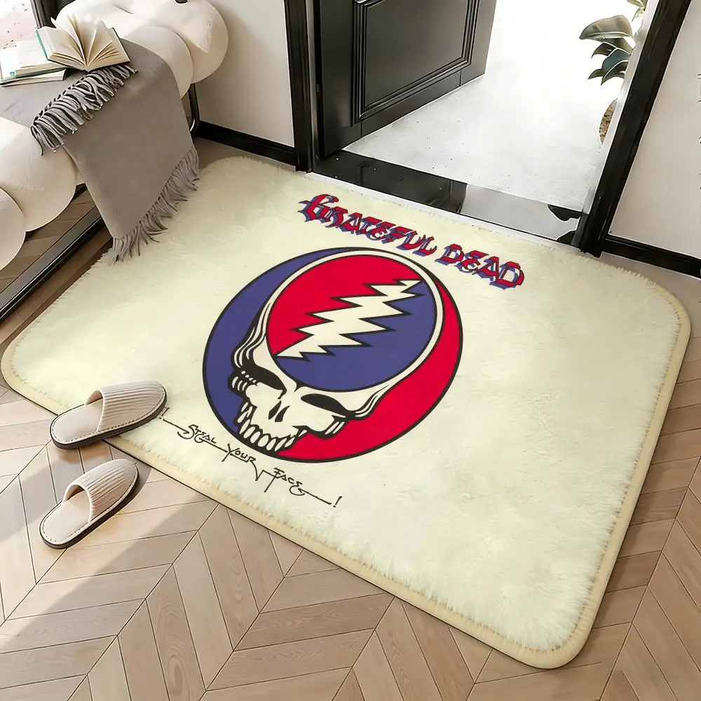 Soft Absorbent Non-Slip Rug Band G-Grateful Dead Floor Mat Home Decor Doormat Bedroom Floor Mat Shower Carpet