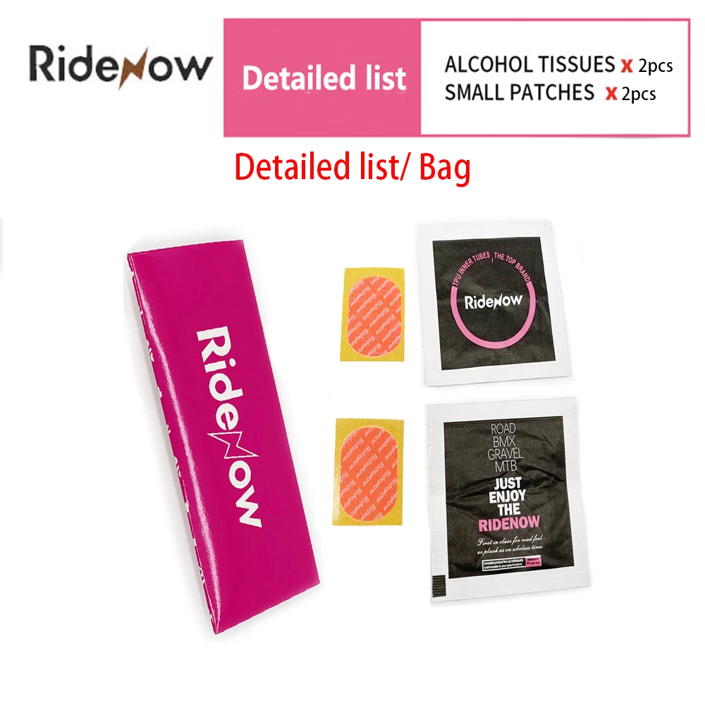 Ridenow Patch Kit Without GLUE for Ridenow Tubes Road Bicycle/Gravel Cycling Inner Tubes Ultralight Tire Super Light