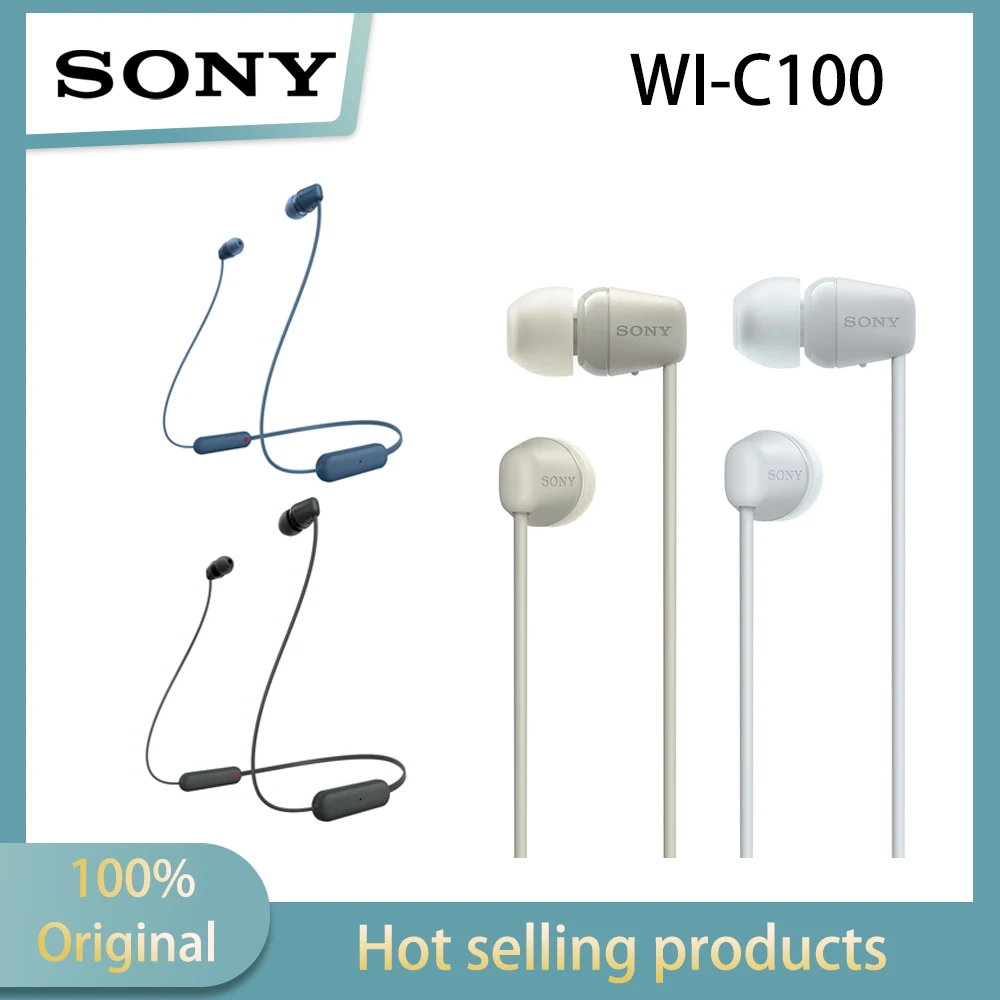 SONY WI-C100 Wireless Stereo Neck Hanging Bluetooth Earphone
