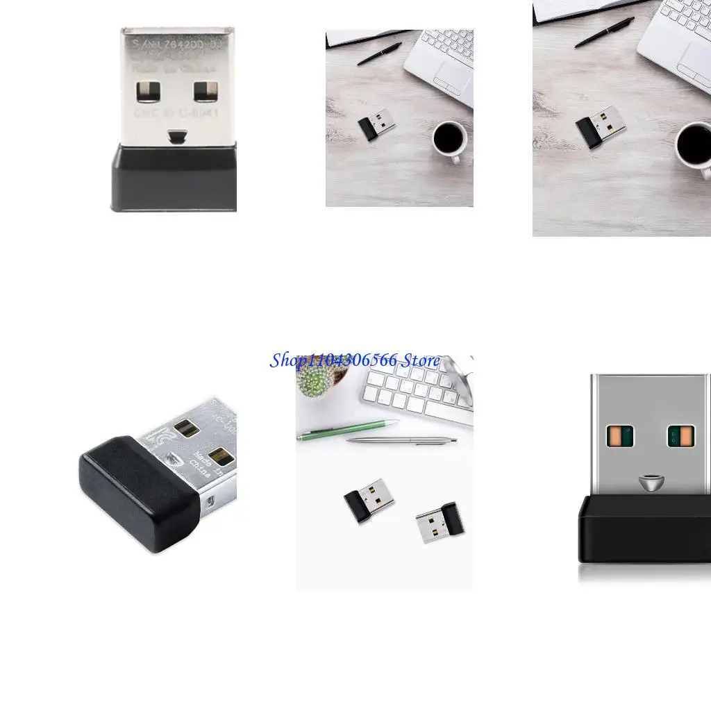 02DD Adaptador USB USB Dongle 2.4GHz Adaptador inalámbrico USB para teclado del mouse