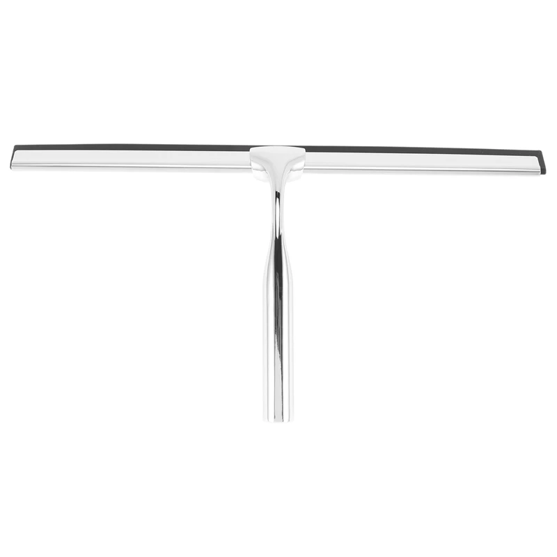 Squeegee Stainless Steel Shower Wiper 31Cm Shower Squeegee Without Drilling Window Puller With Wall Hanger 2 Silicone