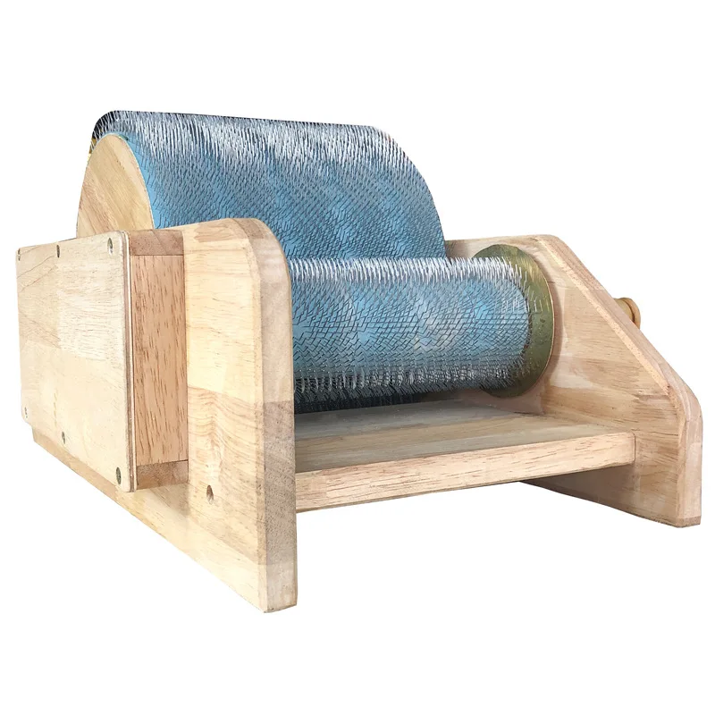 （2026）Debris Grooming Textile Home Small Cotton Spinning Carder Simple Wool Carding Manual Use Combing Machine