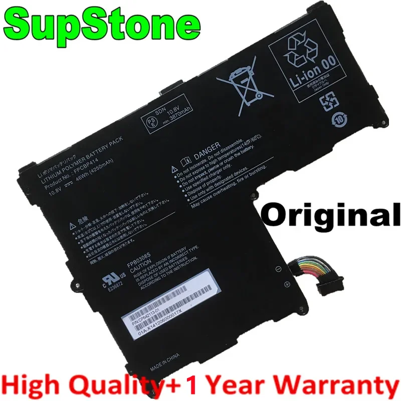 

Аккумулятор для ноутбука SupStone 46Wh FPCBP414 FPB0308S для Fujitsu Stylistic Q704 FPCKE077 CP642113-01