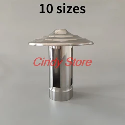 Rain cap stainless steel stove pipe chimney cap flue liner cap chimney cowl duct rain cap terminal firewood heating stove parts