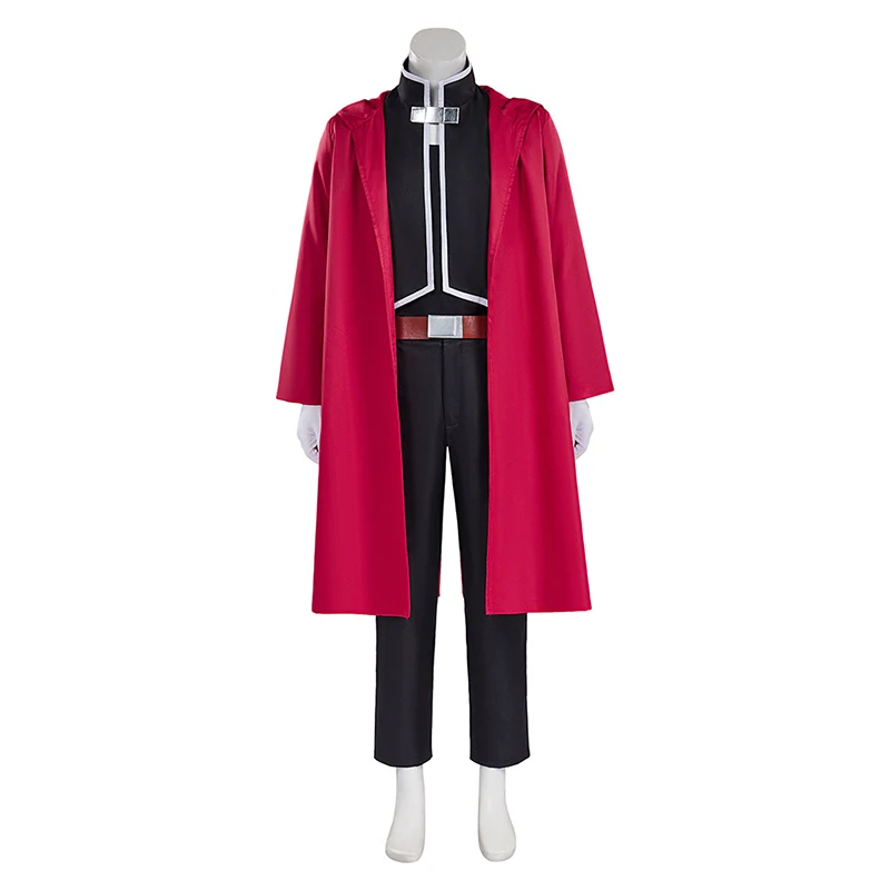 Edward Elric Cosplay Costumes Red Uniform Wig Anime Fullmetal Alchemist Role Play Halloween Carnival Outfit For Men