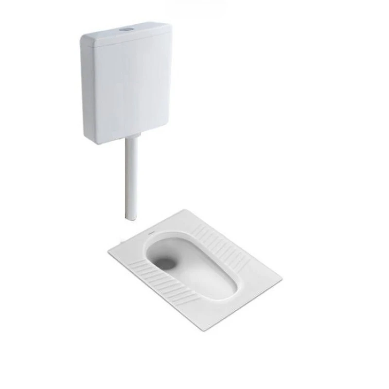 

Slate squatting toilet water tank set household bathroom toilet squatting toilet squatting pit ultra-thin deodorant urinal