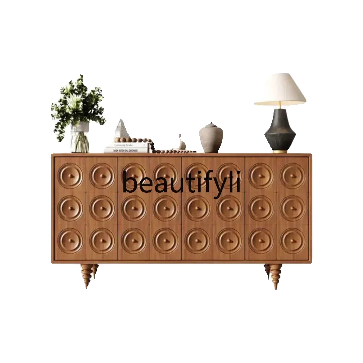 

LXFrench medieval entrance entrance cabinet retro door shoe cabinet rural partition decorative cabinetASSS