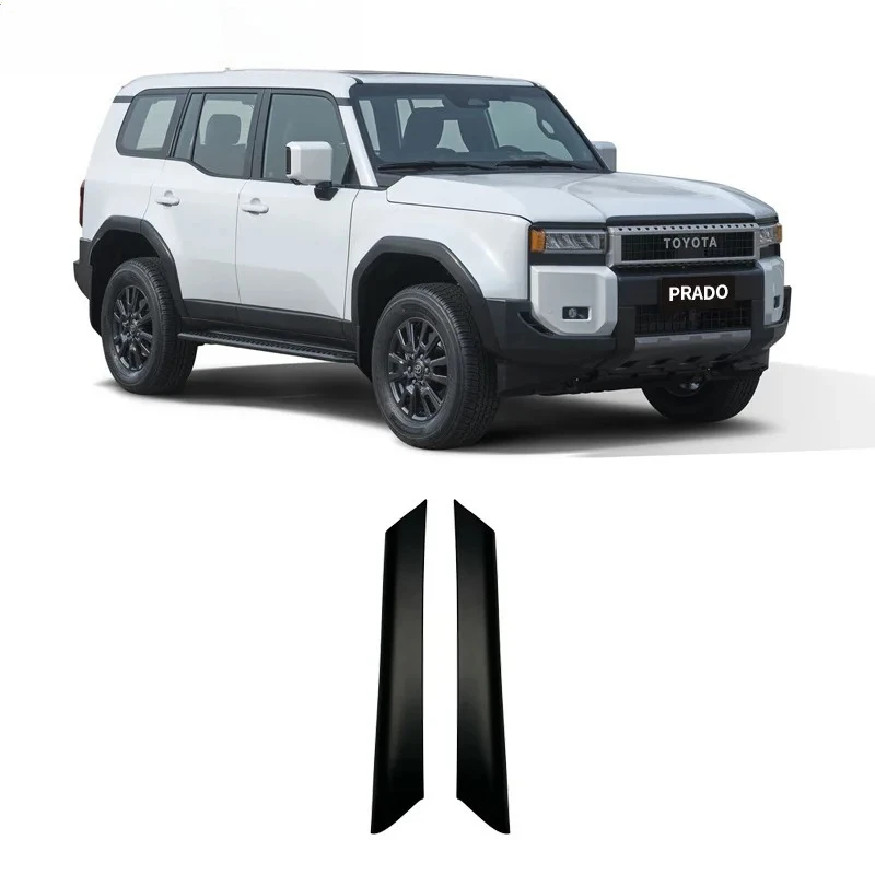 Applicable to Toyota Prado LC250 overbearing A-pillar decorative strip floating roof window front block column bright strip modi