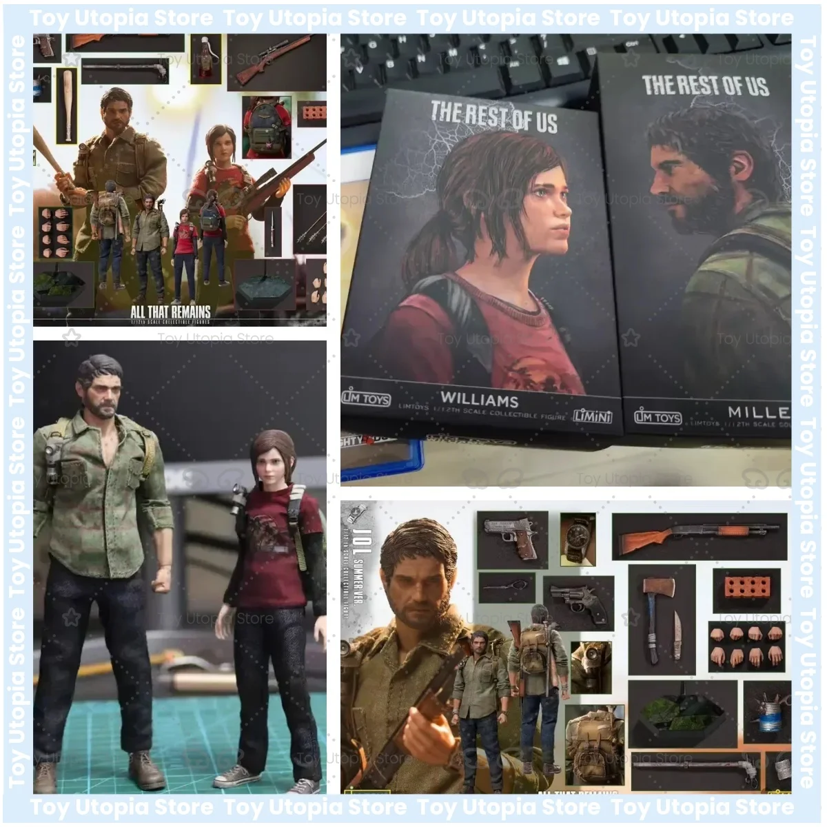 En stock, Limtoys Lmn original, figura de acción de anime de 6 pulgadas, modelo de juguete coleccionable de Joel y Ellie de la serie Soldier Adventure, escala 1/12, regalo.