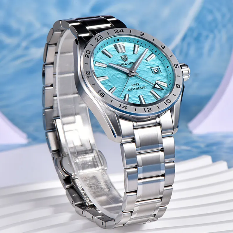 جديد PD-1792 PAGANI تصميم 100 متر مقاوم للماء ساعة ميكانيكية للرجال العلامة التجارية الأعلى ساعة أوتوماتيكية هدية الياقوت الزجاج ساعة Reloj Hombre