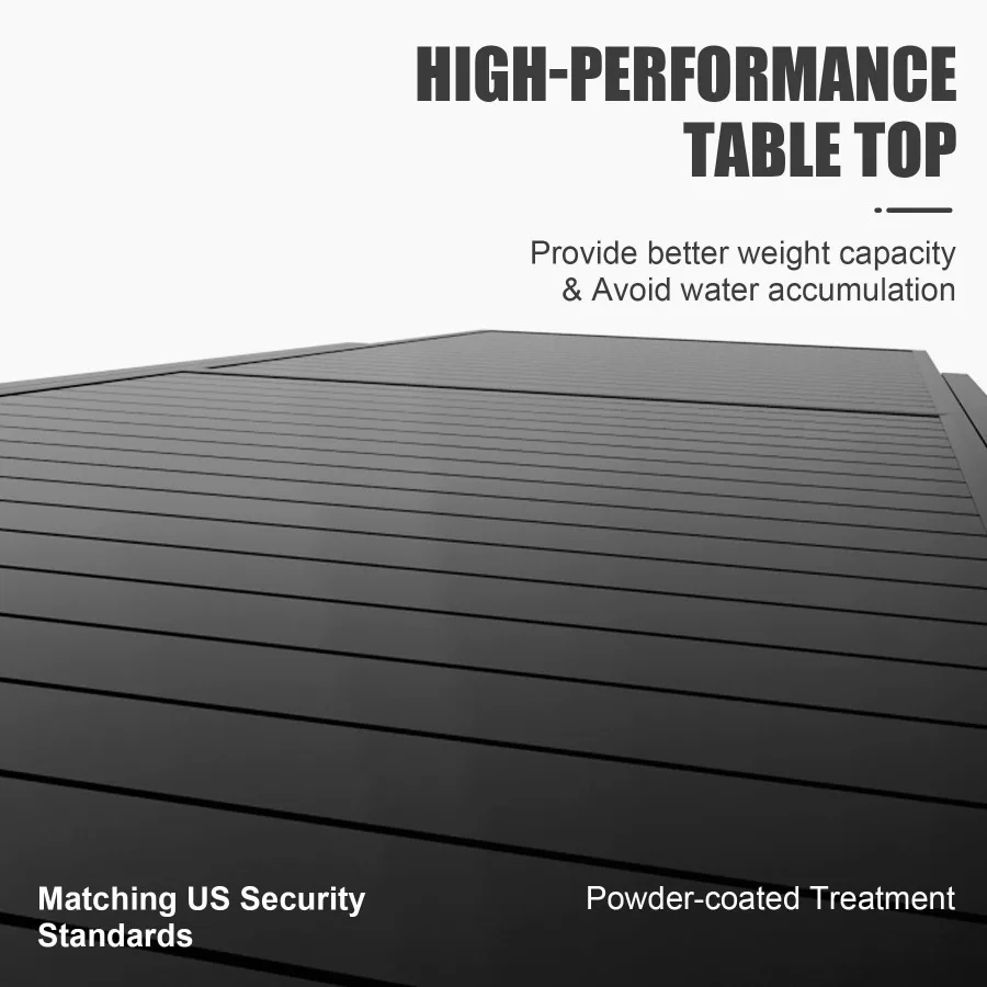 Алюминиевый выдвижной обеденный стол для патио 35 71, регулируемый обеденный стол для внутреннего и наружного патио с надписью для 46 человек, садовый газон