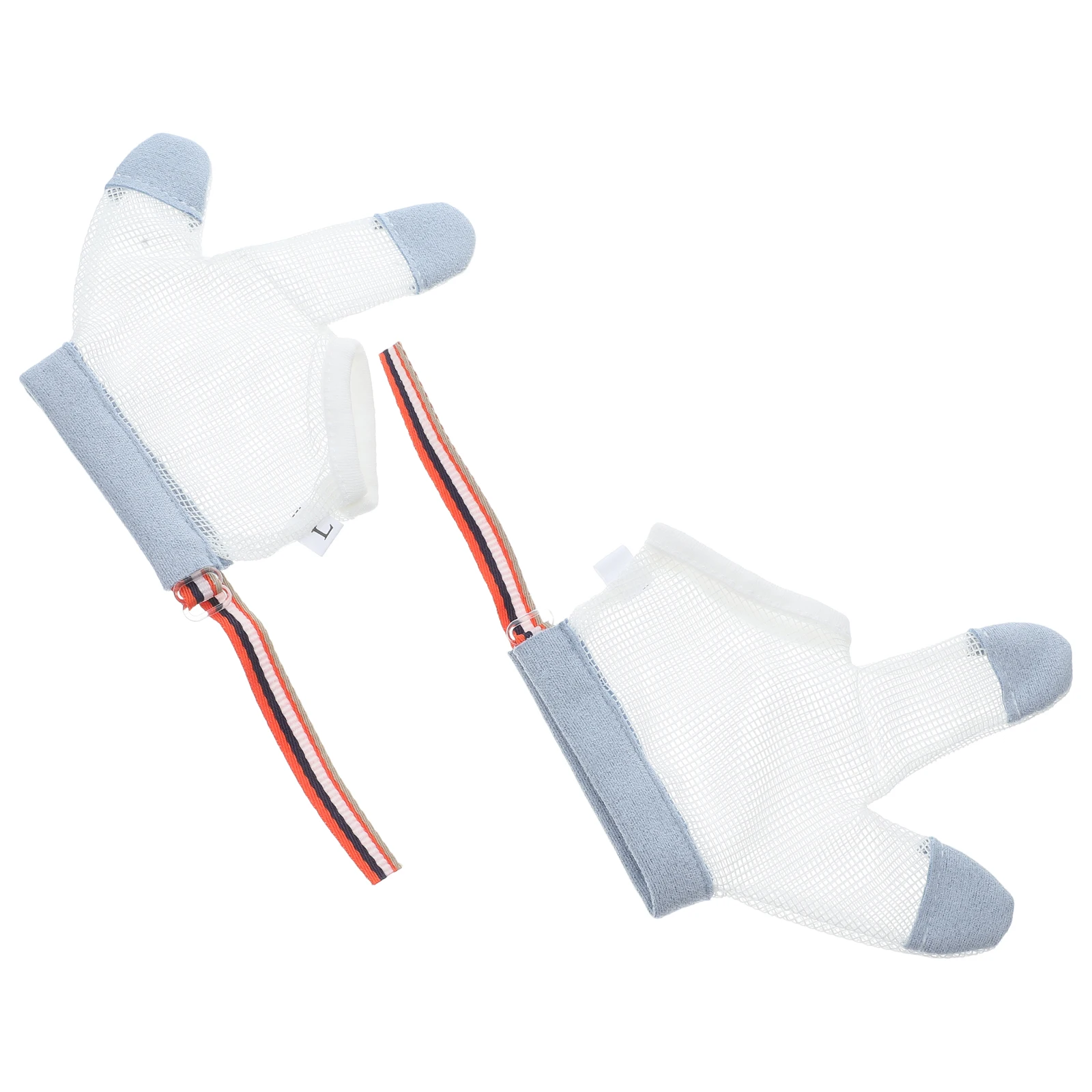 

Baby Anti-eating Gloves Kids Half-finger Mittens L Size White Nylon No Shrinkage Quick-drying Breathable Child Gloves Toddler