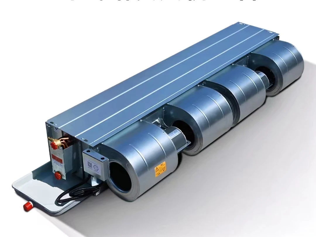 Custom New Shell Central Air Conditioning Fcu Ceiling Exposed Fan Coil Units for Warehouse Roof Heating and Cooling