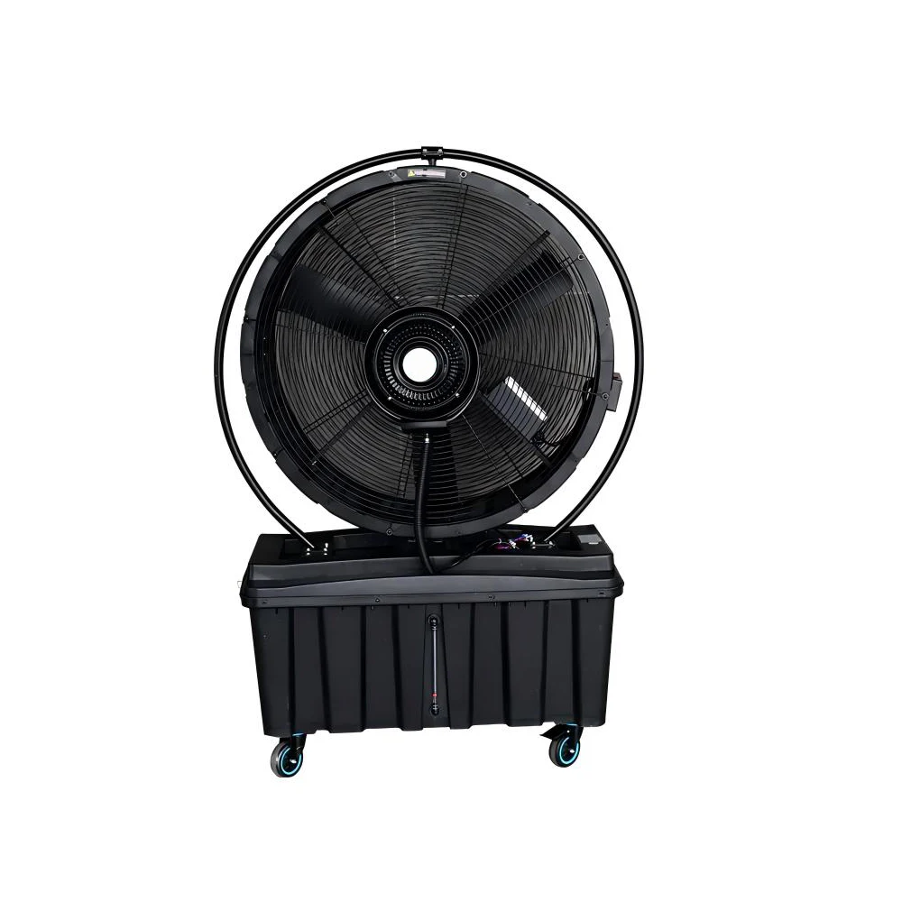 LONGWELL Mobile Industrial & Commercial Misting Fans Outdoor Humidification Water Fogging Cooling Electric Fans With Water Tank