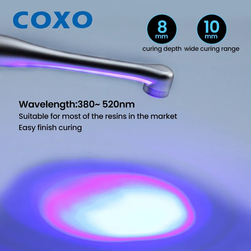 COXO Presents DB686 NANO - 360° Rotatable Cordless LED Curing Light with Dual Curing and Detection Modes for Dental Restorations