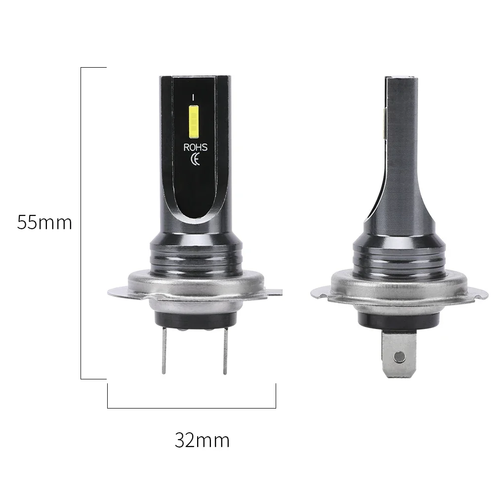 2PCS H7 H11 H4 H8 Led Lights 20000LM 100W For Car Headlight Bulb 6500K Super Bright Fanless Plug&Play 3570 CSP Chip LED Lamps