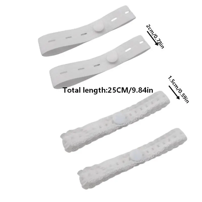 2Pcs Fashion Lace Shirt Sleeve Holders Punch-free Elastic Shorten Sleeve Length Adjustable Solid Color Stretch Cuff Fasteners