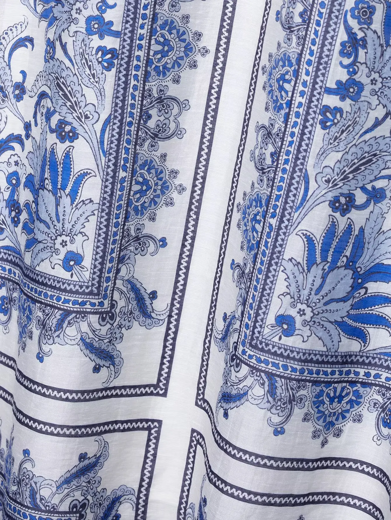 تنورة نسائية أنيقة موديل 2025 بتصميم كلاسيكي مطبوع عليها زهور بيزلي تنورة على شكل حرف A غير رسمية Faldas Mujer تنانير طويلة صيفية بسحاب جانبي QUN9197 #5